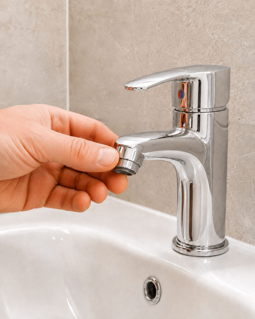 Repairing a bathroom sink faucet